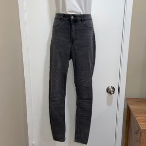 Divided High Waisted Jeggings | Gray | 12